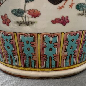Une paire de vases en porcelaine de Chine famille rose à décor d'oiseaux parmi branches fleuries, 19ème — photo 31