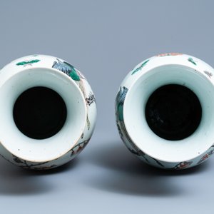 Une paire de vases en porcelaine de Chine famille verte, 19ème — photo 5