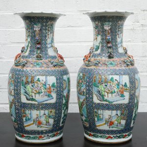 Une paire de vases en porcelaine de Chine famille verte, 19ème — photo 14