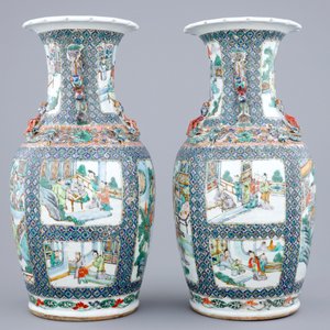 Une paire de vases en porcelaine de Chine famille verte, 19ème — photo 8