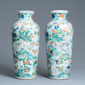 Une paire de vases en porcelaine de Chine famille verte à décor d'animaux mythiques, Kangxi — photo 4