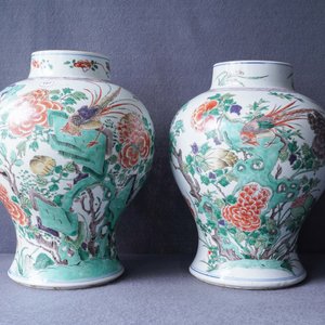 Une paire de vases en porcelaine de Chine famille verte, Kangxi — photo 7