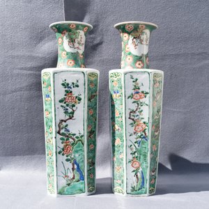Une paire de vases en porcelaine de Chine famille verte, Kangxi — photo 8