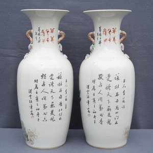 Une paire de vases en porcelaine de Chine qianjiang cai à décor de chiens Pékinois, 19ème — photo 14