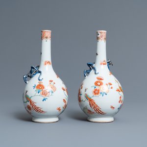 Une paire de vases en porcelaine de Chine surdécorée aux Pays-Bas de style Kakiemon, Kangxi — photo 3