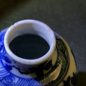 Une paire de vases miniatures en porcelaine de Chine bleu et blanc, marques pseudo-Delft, Kangxi — photo 16