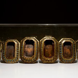 Une paire d'éléphants sur socles en cloisonné et bronze doré, Chine, 19ème — photo 8