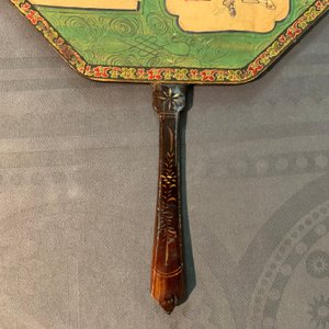 Une paire d'éventails en papier peint et laque de Chine, Canton, 19ème — photo 17