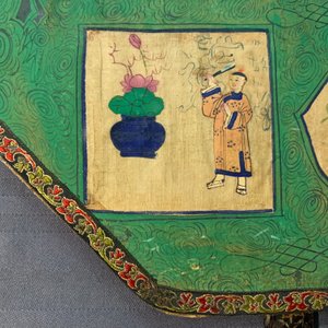 Une paire d'éventails en papier peint et laque de Chine, Canton, 19ème — photo 26