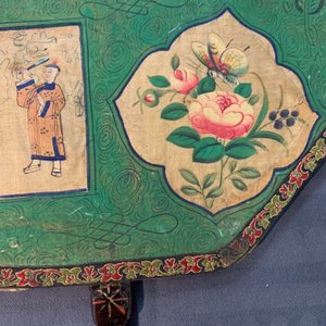 Une paire d'éventails en papier peint et laque de Chine, Canton, 19ème — photo 31