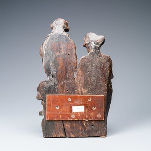 Une partie d'un groupe en chêne sculpté représentant 'L'adoration des mages', Vallée du Rhin, vers 1520 — photo 3