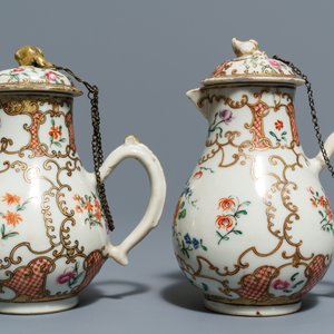 Une partie d'un service à thé en porcelaine de Chine famille rose, Qianlong — photo 7