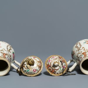 Une partie d'un service à thé en porcelaine de Chine famille rose, Qianlong — photo 9
