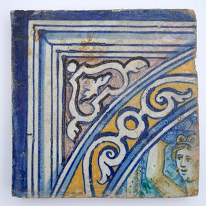 Une partie d'un tableau de carreaux en majolique d'Anvers, atelier de Franchois Frans, vers 1550 — photo 6