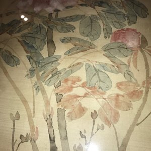 Une peinture chinoise sur soie figurant des pivoines, 19ème — photo 13