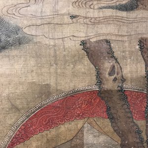 Une peinture rouleau sur soie figurant une scène de jardin, signé, Chine, 18/19ème — photo 26