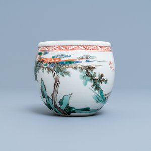 Une petite jardinière en porcelaine de Chine famille verte, marque de Chenghua, Kangxi — photo 4