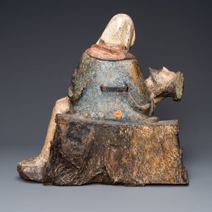Une 'Pietà' en bois sculpté et polychromé, Allemagne du Sud, 1ère moitié du 15ème — photo 4