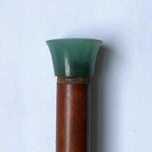 Une pipe à opium en bambou, jade et pierres semi-précieuses, Chine, 19ème — photo 16