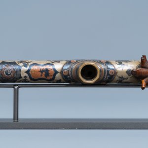 Une pipe à opium en bambou, jadéïte, métal paktong et grès de Yixing, Chine, 19ème — photo 5