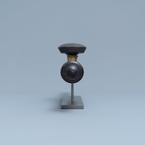 Une pipe à opium en tie li mu, métal paktong et grès de Yixing, Chine, 19ème — photo 5