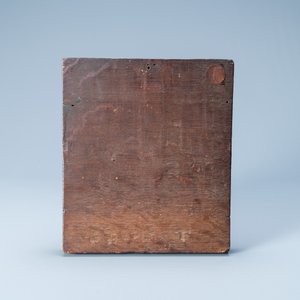Une plaque en albâtre rehaussé d’or représentant la collection du manna, Malines, marque IT pour Issaak Tissenaken, 1ère moitié du 17ème — photo 2