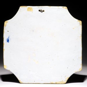 Une plaque en faïence de Delft bleu et blanc à décor chinoiserie, 18ème — photo 2