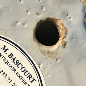 Une plaque en faïence de Delft bleu et blanc à décor de chinoiserie, 1ère moitié du 18ème — photo 5