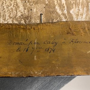 Une plaque en majolique italienne à décor religieux, Castelli, 18ème — photo 5