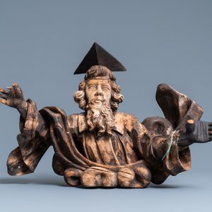 Une sculpture de Dieu le Père apparaissant dans une nuée, 17ème — photo 2