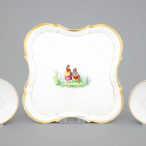 Une service à thé (tête-à-tête) pour deux en porcelaine de Paris, 19ème — photo 8