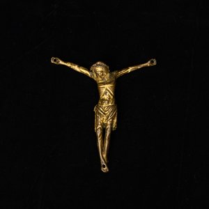 Une statue de Christ en bronze doré, Italie ou Espagne, 14ème — photo 1