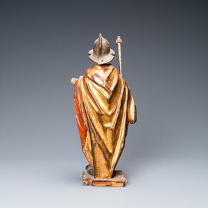Une statue de Saint Georges en bois sculpté, polychromé et doré, Allemagne du Sud, 1er quart du 17ème — photo 4