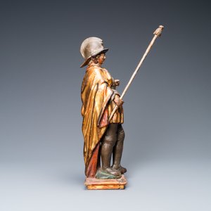 Une statue de Saint Georges en bois sculpté, polychromé et doré, Allemagne du Sud, 1er quart du 17ème — photo 5