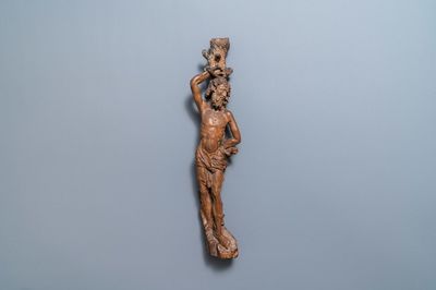 Une statue de Saint Sébastien en chêne sculpté, vers 1500