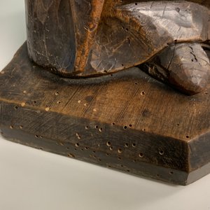 Une statue d'une sainte en bois fruitier sculpté, Vallée du Rhin, Allemagne, 2ème moitié du 16ème — photo 17