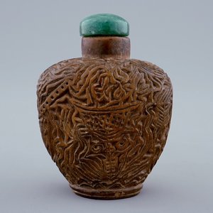 Une tabatière en bambou sculpté, Chine, 19/20ème — photo 1