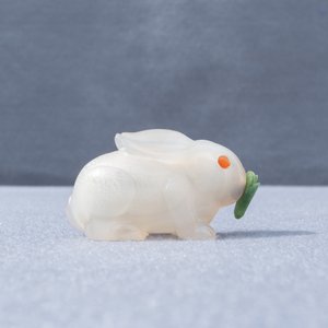 Une tabatière en forme de lapin en agate sculpté, Chine, 19/20ème — photo 7