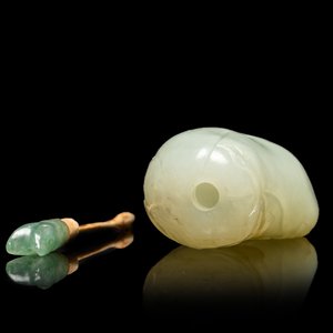 Une tabatière en jade céladon pale, Chine, 18/19ème — photo 5
