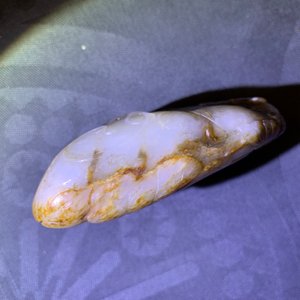 Une tabatière en jade gris-blanc et rouille, Chine, 19/20ème — photo 14