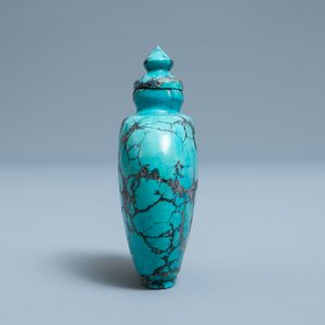 Une tabatière en turquoise, Chine, 19ème — photo 5