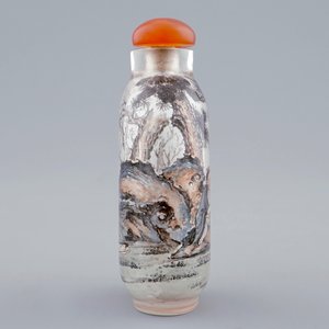 Une tabatière en verre peint à l'intérieur, Chine, 19/20ème — photo 3