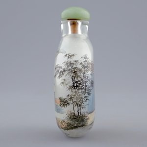 Une tabatière en verre peint à l'intérieur, Chine, 20ème — photo 2