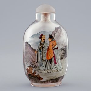 Une tabatière en verre peint à l'intérieur, Chine, 20ème — photo 3