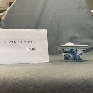 Une tasse à vin en porcelaine de Chine en bleu et blanc, Kangxi — photo 8