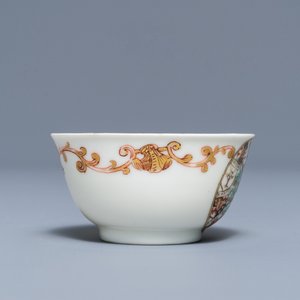 Une tasse et soucoupe armoriée en porcelaine de Chine pour le marché hollandais, blason de Van Reverhorst, Qianlong — photo 7
