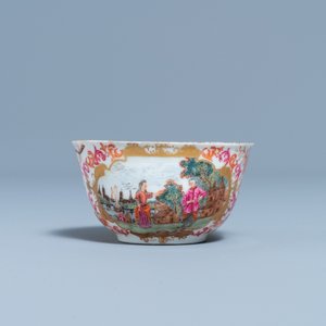 Une tasse et soucoupe en porcelaine de Chine de style Meissen à décor de 'Pierre le Grand', Qianlong — photo 4