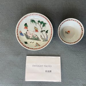Une tasse et soucoupe en porcelaine de Chine famille verte à sujet érotique, Kangxi — photo 18