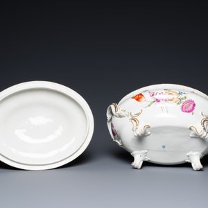 Une terrine couverte en porcelaine polychrome de Ludwigsburg, Allemagne, 18ème — photo 8