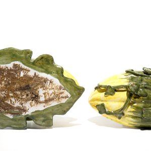Une terrine en forme de melon en faïence de Delft polychrome, 2ème moitié du 18ème — photo 6